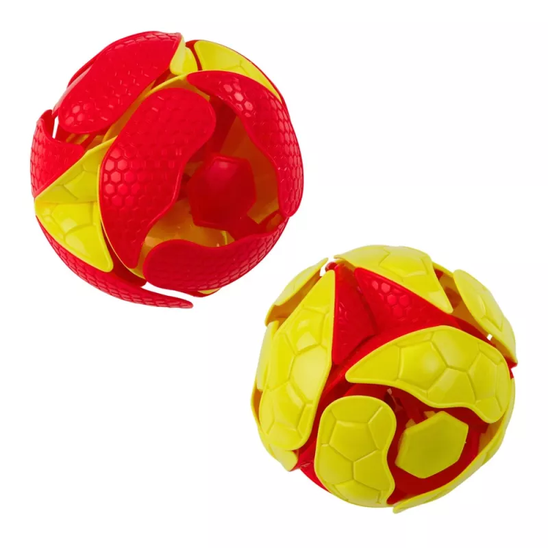 LEAN TOYS Kolorowa zmieniająca kolor piłka do żonglowania LED 8 cm Wielokolorowa