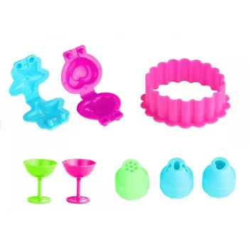 LEAN TOYS Color Clay DIY Zestaw do budowy tortu urodzinowego i domku z gliny samoutwardzalnej - 24 kolory, z narzędziami, foremkami i akcesoriami dla dzieci od 6 lat