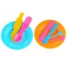 LEAN TOYS Color Clay DIY Zestaw do budowy tortu urodzinowego i domku z gliny samoutwardzalnej - 24 kolory, z narzędziami, foremkami i akcesoriami dla dzieci od 6 lat