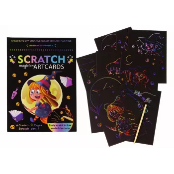 LEAN TOYS Coloring Scratch Book For Kids Magic
