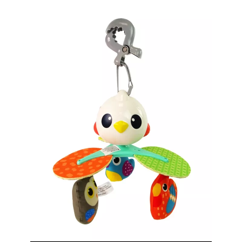 LEAN TOYS Colourful Birds Melody Carrousel do łóżeczka i wózka