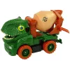 LEAN TOYS Betoniarka Dinozaur Unwrecker Zielone Akcesoria
