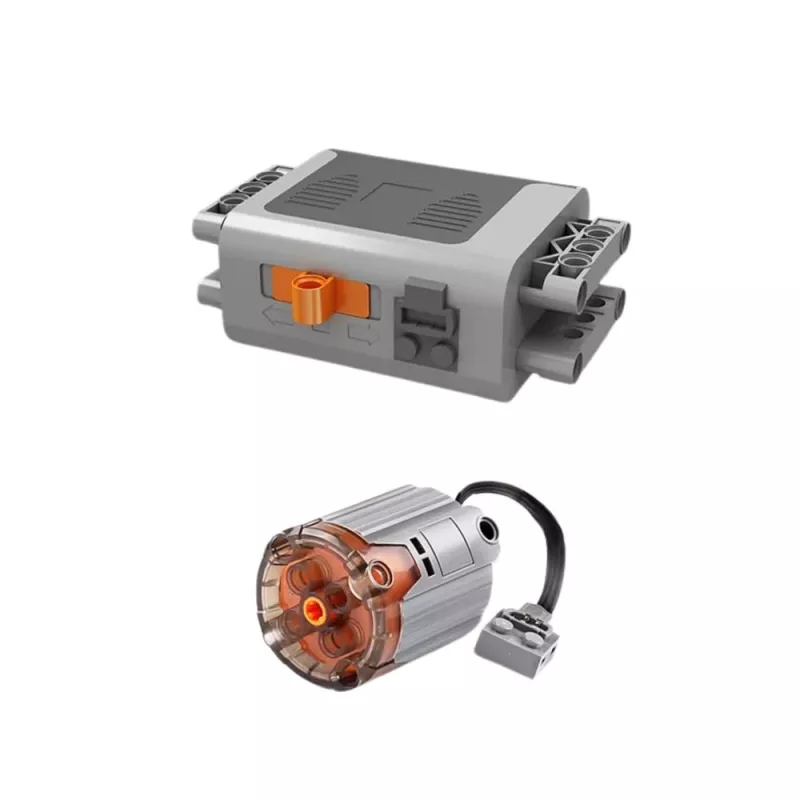 LEAN TOYS Klocki Konstrukcyjne Tor Kulkowy z Silnikiem Elektrycznym 2520 szt.