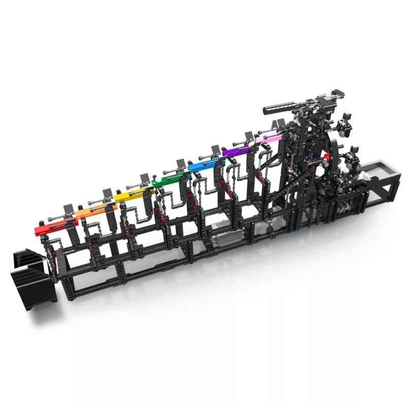 LEAN TOYS Klocki Konstrukcyjne Tor Kulkowy z Silnikiem Elektrycznym 2520 szt.