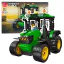 LEAN TOYS Klocki konstrukcyjne Traktor rolniczy zielony 304 szt.