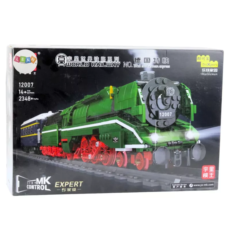 LEAN TOYS Klocki konstrukcyjne Zdalnie sterowana lokomotywa parowa RC 2348 el.
