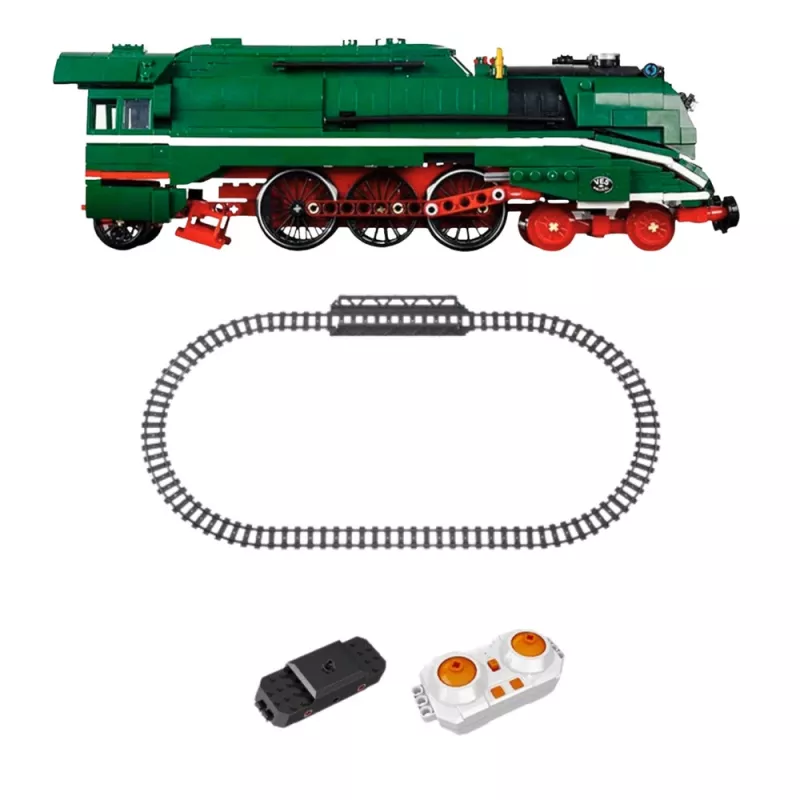 LEAN TOYS Klocki konstrukcyjne Zdalnie sterowana lokomotywa parowa RC 2348 el.