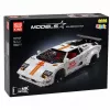 LEAN TOYS Klocki Konstrukcyjne Samochód Sportowy RC Biały 1384 szt.
