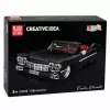 LEAN TOYS Klocki konstrukcyjne Classic Car Cabrio Cadi-Elrado Czarny 1324 szt.