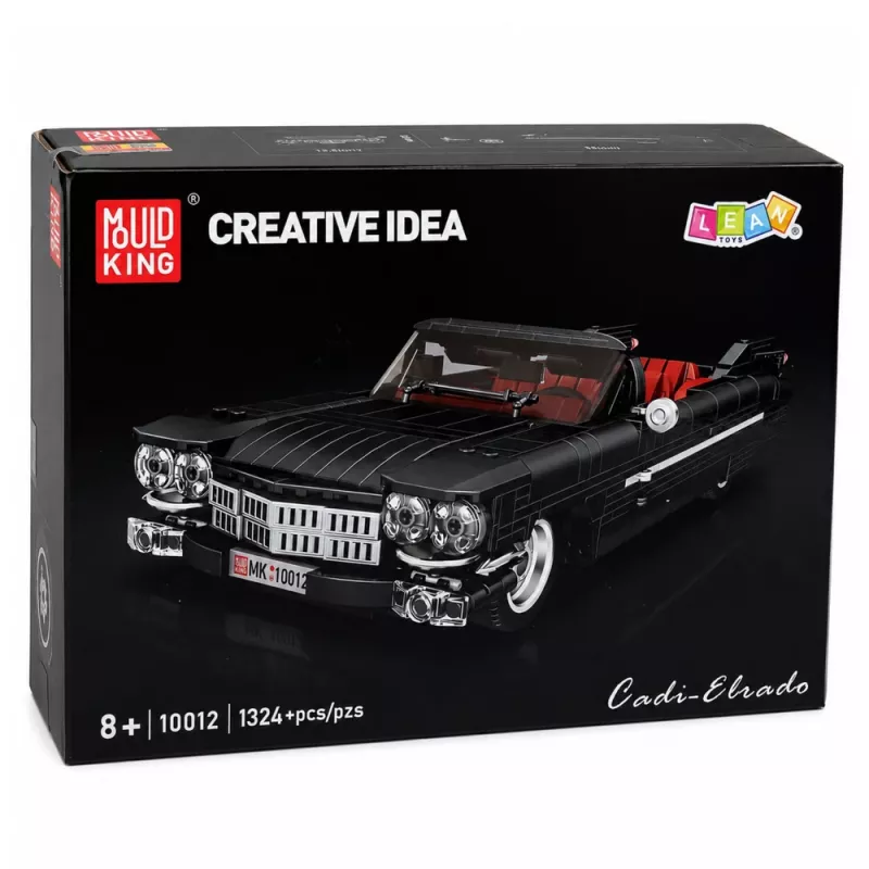 LEAN TOYS Klocki konstrukcyjne Classic Car Cabrio Cadi-Elrado Czarny 1324 szt.