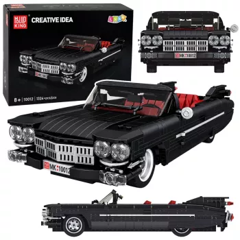 LEAN TOYS Klocki konstrukcyjne Classic Car Cabrio Cadi-Elrado Czarny 1324 szt.