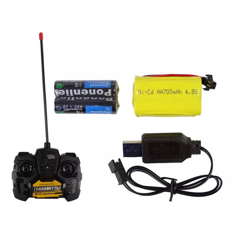 LEAN TOYS Żuraw budowlany sterowany radiowo 90 cm wysokości Budowa Wieży Eiffla