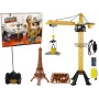 LEAN TOYS Żuraw budowlany sterowany radiowo 90 cm wysokości Budowa Wieży Eiffla