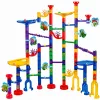 LEAN TOYS Zestaw konstrukcyjny Tory kulkowe Tunele Kolorowe Dinozaury 192 elementy