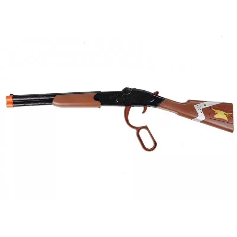 LEAN TOYS Zestaw Kowbojski Karabin Lever Action Rewolwer Colt Odznaka Szeryfa