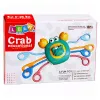 LEAN TOYS Krab Sensoryczna Zabawka Edukacyjna dla Maluchów Grzechotka Gryzak Niebieski
