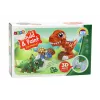 LEAN TOYS kreatywny zestaw artystyczny dinozaury 3D gips farby - odlej i pomaluj 6 figurek dinozaurów, 6 foremek, 6 farb, narzędzia, od 5 lat