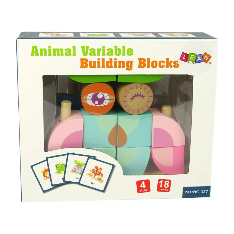 LEAN TOYS Creative Wooden Spatial Puzzle Owl 3D