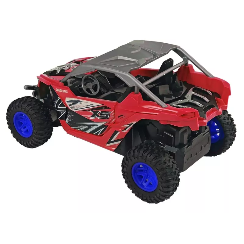 LEAN TOYS Cross Country Zdalnie Sterowany Samochód Terenowy 27 MHz Czerwony
