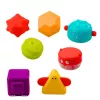 Kostka sensoryczna LEAN TOYS Cylinder, interaktywny sorter kształtów ze światłami i dźwiękami - wielokolorowy (22659)