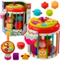 Kostka sensoryczna LEAN TOYS Cylinder, interaktywny sorter kształtów ze światłami i dźwiękami - wielokolorowy (22659)