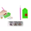 LEAN TOYS Zestaw Naklejek z Diamentowym Haftem Zwierzęta Ogród Tęcza Mozaika