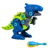 LEAN TOYS Zestaw do skręcania klocków konstrukcyjnych Dinozaury ze śrubokrętem 4 w 1