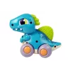 LEAN TOYS Dinozaur na Kółkach Niebieska Figurka