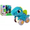LEAN TOYS Dinozaur na Kółkach Niebieska Figurka