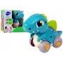 LEAN TOYS Dinozaur na Kółkach Niebieska Figurka