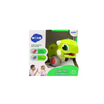 LEAN TOYS Dinozaur na Kółkach Zielona Figurka