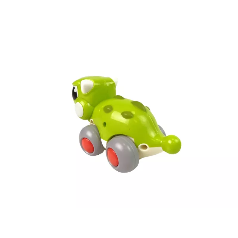 LEAN TOYS Dinozaur na Kółkach Zielona Figurka