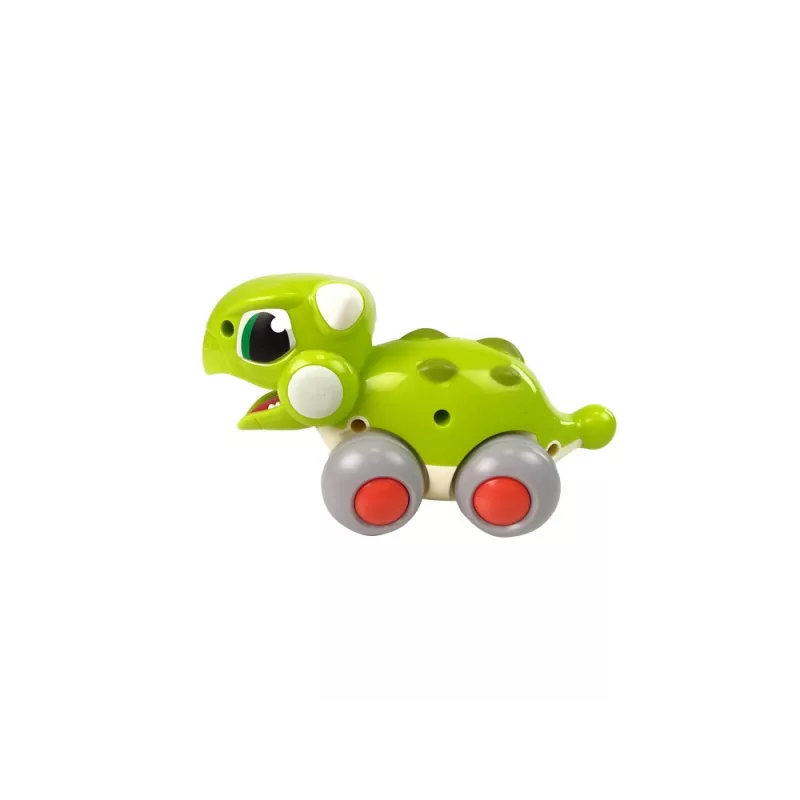 LEAN TOYS Dinozaur na Kółkach Zielona Figurka