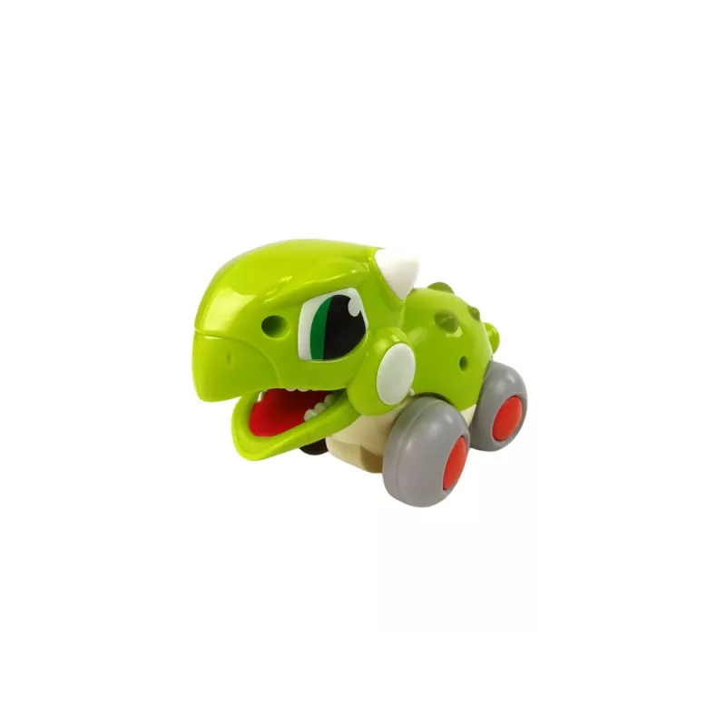 LEAN TOYS Dinozaur na Kółkach Zielona Figurka