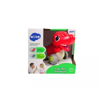 LEAN TOYS Dinozaur na kółkach T-Rex Czerwona Figurka