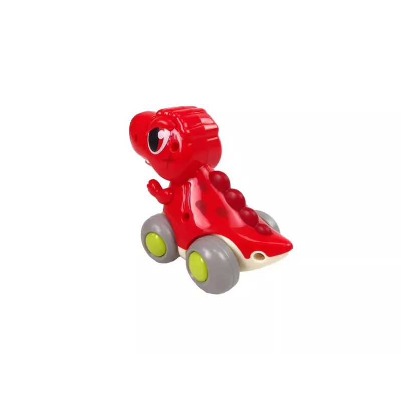 LEAN TOYS Dinozaur na kółkach T-Rex Czerwona Figurka