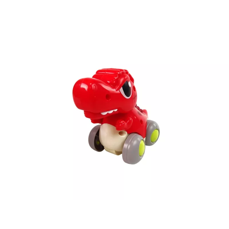 LEAN TOYS Dinozaur na kółkach T-Rex Czerwona Figurka