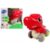 LEAN TOYS Dinozaur na kółkach T-Rex Czerwona Figurka