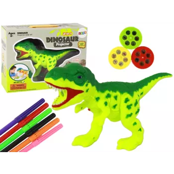LEAN TOYS Projektor Dinozaurów z Markerami i Szablonami