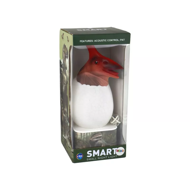 LEAN TOYS Dinozaur Pterozaur LED Lampa Jajko Micro USB - 16 kolorów RGB, sterowanie dotykowe i pilot, ładowalna