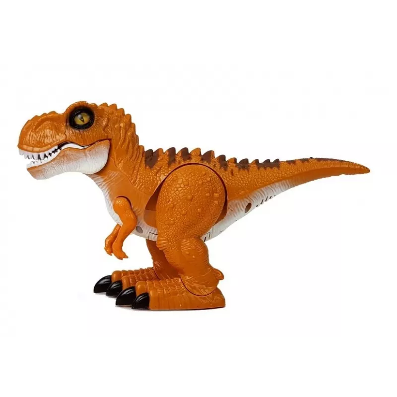 LEAN TOYS Dinozaur Zdalnie Sterowany R/C Brąz Dźwięk Światło