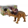 LEAN TOYS Dinozaur Triceratops na baterie Żółty