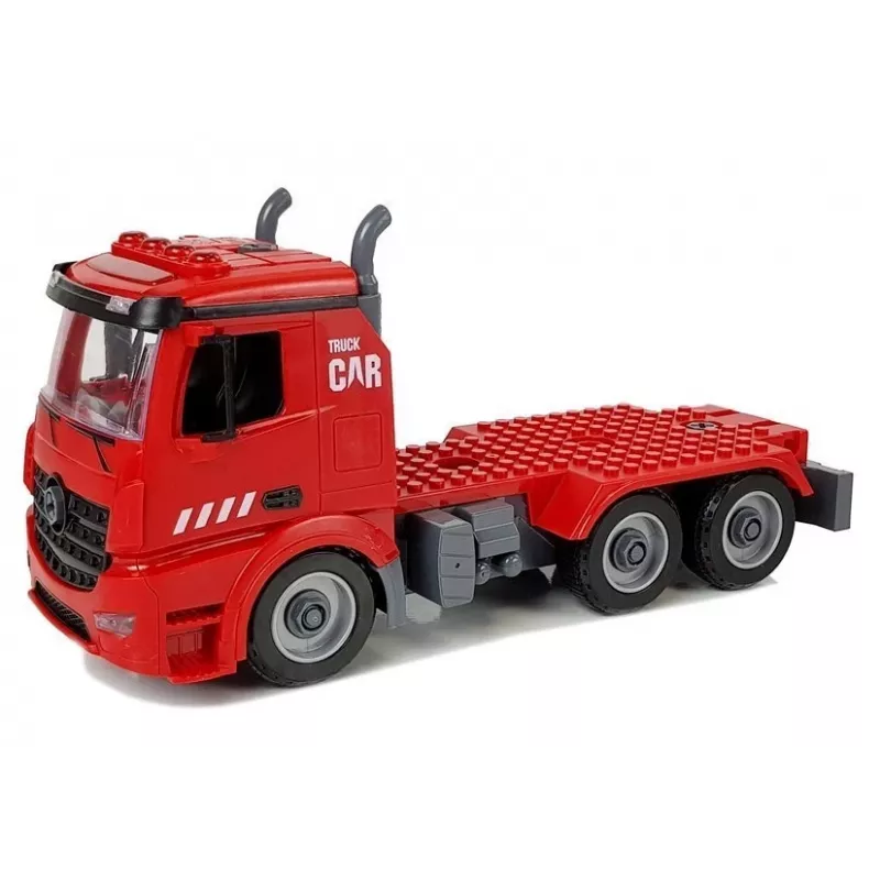 LEAN TOYS DIY Firetruck 2in1 Kit Removable Lifts Screwdriver Sound Light Effects Helmet