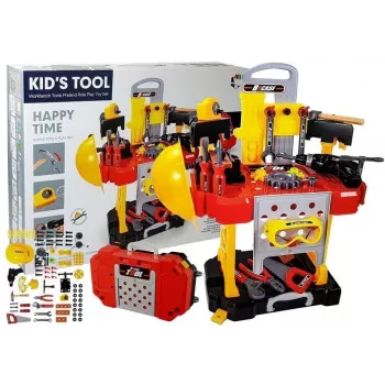 LEAN TOYS Zestaw DIY na Baterie 3w1 Walizka Warsztat 85 Elementów 56cm