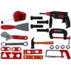 LEAN TOYS DIY Zestaw Narzędzi w Walizce Czarny – 187-częściowy Zestaw Narzędzi ze Stali Chromowo-Wanadowej z Walizką na Kółkach