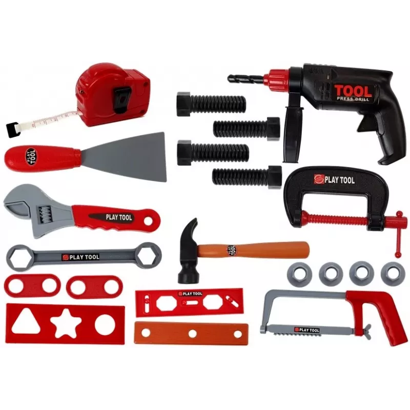 LEAN TOYS DIY Zestaw Narzędzi w Walizce Czarny – 187-częściowy Zestaw Narzędzi ze Stali Chromowo-Wanadowej z Walizką na Kółkach