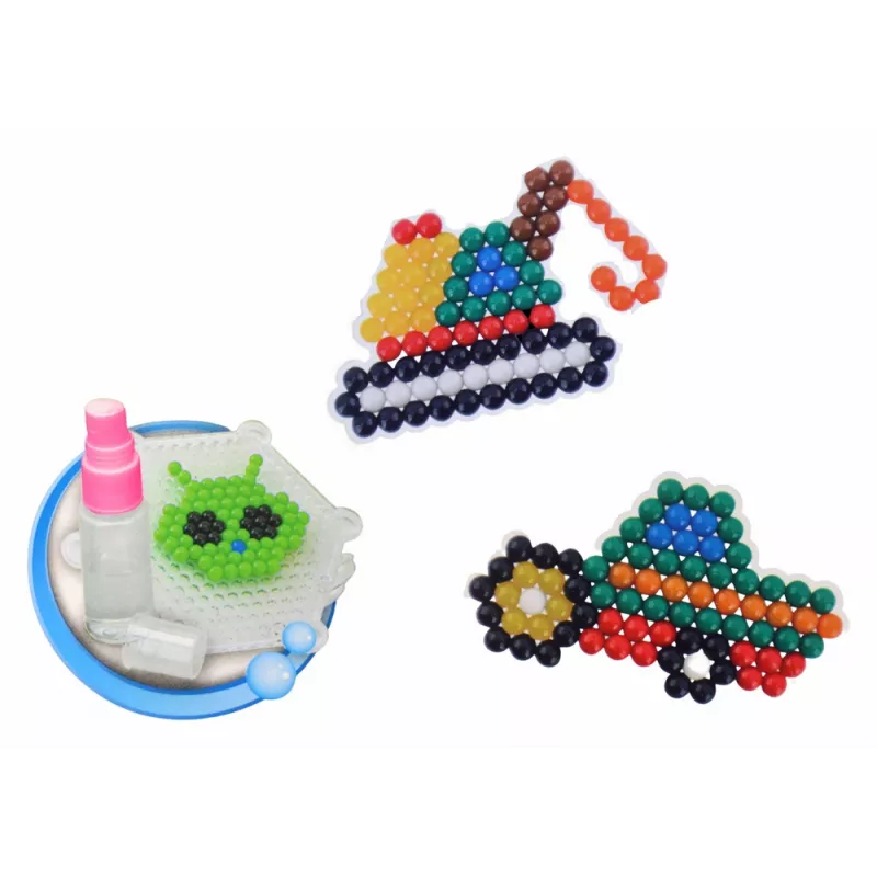 LEAN TOYS DIY Zestaw Koralików Wodnych Magiczne Koraliki 8 Kolorów Pojazdy Budowlane