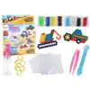 LEAN TOYS DIY Zestaw Koralików Wodnych Magiczne Koraliki 8 Kolorów Pojazdy Budowlane