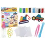 LEAN TOYS DIY Zestaw Koralików Wodnych Magiczne Koraliki 8 Kolorów Pojazdy Budowlane