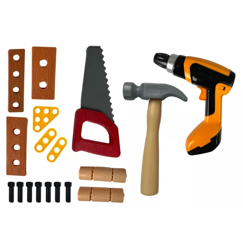 LEAN TOYS DIY Warsztat Zestaw Narzędzi Wiertarka